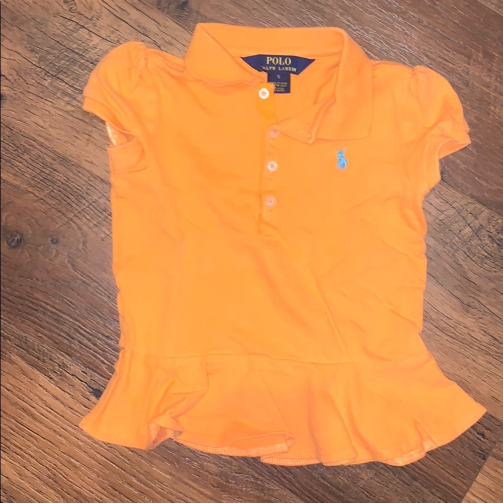Polo by Ralph Lauren Orange girls short sleeve top